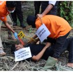 Polres Nagan Raya Lakukan Rekonstruksi Kasus Pembunuhan di Tadu Raya
