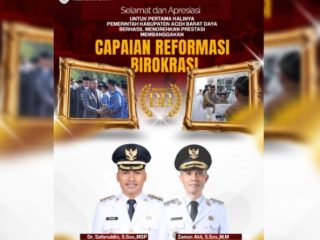 Ukir Prestasi Gemilang Selama 24 Tahun Abdya Jadi, Menpan RB Berikan Kado Istimewa Untuk Bupati Safaruddin - Zaman Akli 