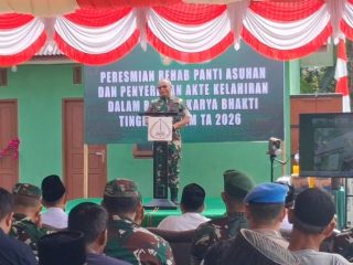Setelah Rehab, Danrem 012/TU Resmikan Panti Asuhan Yayasan Istiqomahtuddin Teuku Umar di Aceh Barat 